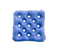 Cuscino gonfiabile quadrato con gonfiatore - 44x44x7 cm, blu