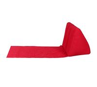 Cuscino gonfiabile triangolare per il supporto della schiena, cuscino pieghevole per uso interno ed esterno, lettino da spiaggia portatile con base impermeabile, materiale in PVC m (Rossa)