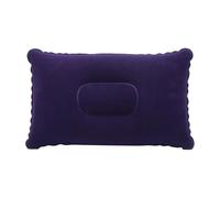 Cuscino Gonfiabile Ultraleggero in PVC, Cuscino Gonfiabile for Il Collo, Cuscino for Lo Schienale for Auto, Aereo, Supporto for poggiatesta(Dark Blue)