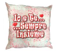 Cuscino Grande Io E Te Sempre Insieme Innamorati San-Valentino 40 Cm PS 40798