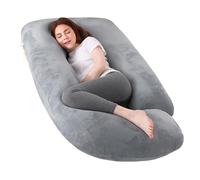 Cuscino Gravidanza - Cuscino Gravidanza per Dormire a Forma Di J- Cuscino per Al