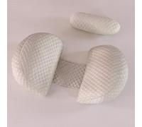 Cuscino Gravidanza per Dormire, Cuscino allattamento e Gravidanza con Fodera Raffreddamento Bambù Morbida Setosa, Cuscino Supporto Comfort Regolabile per Tutto Il Corpo e Maternità(Cachi & Piccolo)