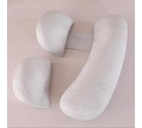 Cuscino Gravidanza per Dormire, Cuscino allattamento e Gravidanza con Fodera Raffreddamento Bambù Morbida Setosa, Cuscino Supporto Comfort Regolabile per Tutto Il Corpo e Maternità(Grigio & Grande)