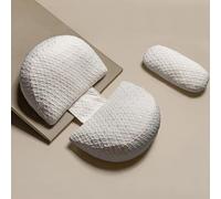 Cuscino Gravidanza per Dormire, Cuscino allattamento e Gravidanza, Cuscino Comfort Regolabile per Tutto Il Corpo, Maternità e Cuscino Supporto, Fodera Rimovibile e Lavabile (Bianco & Piccolo)