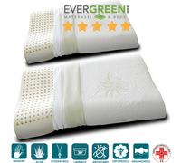 CUSCINO PER LETTO LATTICE O MEMORY FEDERE IN ALOE VERA PER CERVICALE SFODERABILE