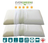 cuscino guanciale 100% Lattice doppia onda per cervicale Aloe vera sfoderabile