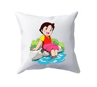 Cuscino Heidi felice - Cuscino fiocco di neve - Cartoni anni 70 - Cuscini Divano - Cartoni Tv - Idea Regalo Bambina