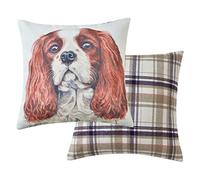Cuscino imbottito con immagine ad acquerello di cane Cavalier King Charles - 43 x 43 cm