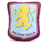 Cuscino imbottito con stemma dell'Aston Villa FC, con licenza ufficiale, 28 cm, colore: bordeaux e blu, regalo per i fan di Villans