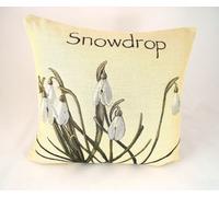 CUSCINO IMBOTTITO DA DIVANO PER ARREDO CASA CON FIORE BUCANEVE GOBELIN CM 50X50