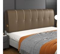 Cuscino imbottito in similpelle con bottoni per testiera, grande supporto da parete imbottito, cuscino per schienale del letto, cuscino di supporto per la vita, dormitorio, letto matrimoniale, fodera