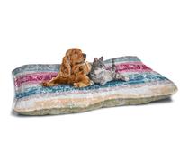 Cuscino Imbottito per Cani e Gatti 60x100 cm in Microfibra Love Lines