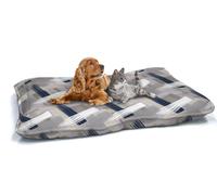 Cuscino Imbottito per Cani e Gatti 60x100 cm in Microfibra Pennellate