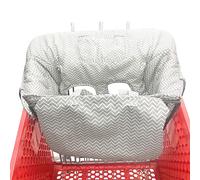 Cuscino imbottito per carrello della spesa del supermercato per bambini 2 in 1, sedile per bambini, copertura per sedia da pranzo, pieghevole nella borsa della spesa, con borsa