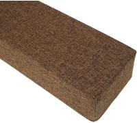 Cuscino imbottito per letto lungo, 90/120/140/160/180 cm, chiude lo spazio tra la parete e la testiera o il piede, cuscino di supporto per materasso doppio/matrimoniale/king size (marrone, 120 x 20 x