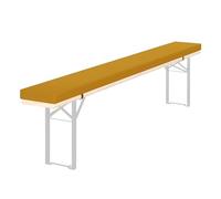 Cuscino imbottito per panca da birra da esterno, 110 x 30 cm, 180 x 25 cm, 200 x 30 cm, 220 x 23 cm, 3 cm di spessore, impermeabile, con cerniera, comodo cuscino per picnic e mobili da giardino