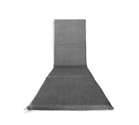 Il Tuo Artigiano Design Cuscino Imbottito per Sdraio in Legno 165x50x3,5 cm Made in Italy - Ricambio cuscino sedia Sdraio Tinta Unita (Grigio)
