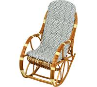 Cuscino imbottito per sedia a dondolo 130 x 50 cm cuscino di ricambio grigio