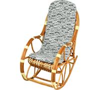 Cuscino imbottito per sedia a dondolo 130 x 50 cm cuscino di ricambio grigio