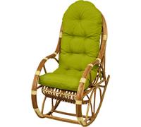 Cuscino imbottito per sedia a dondolo 130 x 50 cm cuscino di ricambio verde