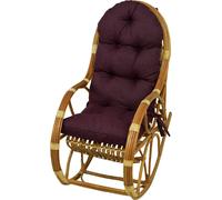 Cuscino imbottito per sedia a dondolo 130 x 50 cm cuscino di ricambio viola