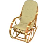 Cuscino imbottito per sedia a dondolo 130x50 cm cuscino di ricambio beige