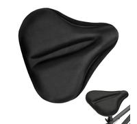 Cuscino imbottito per sellino per bicicletta, rivestimento imbottito in gel per esercizi, mountain bike e bici da strada, misura universale per Peloton e cyclette (spugna, grande)