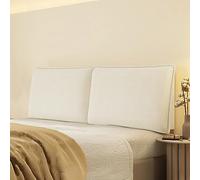 Cuscino imbottito per testiera del letto, in velluto a coste, con grandi strisce, rimovibile, per letti king size, morbido, cuscino da parete, comfort boost, 200,7 cm