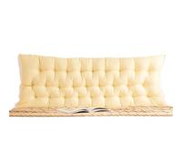 Cuscino imbottito per testiera per dormitorio, montaggio a parete, con grande rotolo per il collo per il posizionamento e cuscino da lettura per comfort e stile (letto matrimoniale blu, 80 x 50 cm)