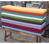 Cuscino impermeabile per panca da esterno, comodo cuscino in schiuma per giardino, terrazza e uso interno, cuscino lungo antiscivolo con cerniera per dondolo e mobili