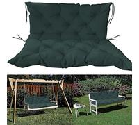 Cuscino impermeabile per panca da esterno con schienale, verde scuro, perfetto per mobili da giardino a 2 o 3 posti, comodo cuscino per patio e balcone
