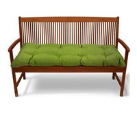 Cuscino impermeabile per panca da esterno, cuscino per sedia a dondolo da giardino, con cinghie antiscivolo, trapuntato, per mobili da giardino (200 cm, verde)