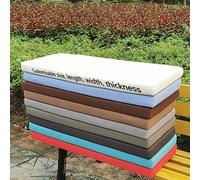 Cuscino impermeabile per panca da giardino, altalena, patio, tavolo da pranzo, rosa, 140 x 50 x 8 cm, comodo cuscino per uso interno/esterno, perfetto per panchine