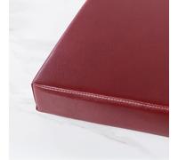 Cuscino impermeabile per panca in pelle spessa 5 cm, antiscivolo, ad alta densità, per esterni, giardino, patio, finestra, colore rosso vino, 119,4 x 40,6 x 5,1 cm