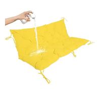 Cuscino impermeabile per sedia da esterno con schienale, per mobili da giardino, 2-4 posti, 100/120/150 cm, bianco, 100 x 100 x 10 cm, ideale per sedie a dondolo e ponti.