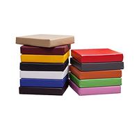 Cuscino impermeabile per sedia da giardino, imbottitura spessa in ecopelle per esterni, per patio, kithchen, sedie da pranzo, 50 x 50 x 5 cm, colore: arancione