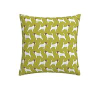 Cuscino in flanella, cuscino Jack Russell Terrier, federa in peluche a doppia faccia 45 x 45 cm per divano, letto, decorare, federa