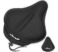 Cuscino in gel spesso e largo per sella da bicicletta, con copertura impermeabile, ampia superficie confortevole per il sedile della bici, realizzato in gel di memory foam (L (27.9 cmx 25.4cm))