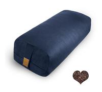 Cuscino in grano saraceno biologico (61 x 26 x 13 cm) (blu navy)