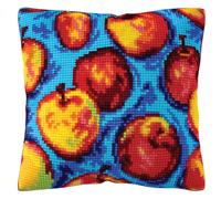 Cuscino in kit per il punto croce timbrato CDA "Pattern-Apples", 40x40cm