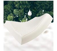 Cuscino in Lattice 100%, Cuscino in Schiuma di Lattice Naturale Extra Morbido, con Fodera in Cotone Traspirante Rimovibile, Adatto a Chi Dorme sulla Schiena e sulla Pancia,B,60x37cm