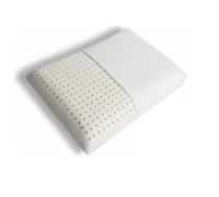 Cuscino in lattice biologico queen size, perfetto per chi dorme di lato e schiena, allevia il dolore al collo e alle spalle (60 x 40 x 10 cm)