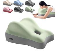 Cuscino in memory foam per elevazione dell'anca, coppia cuscino a cuneo con sollievo lombare e collo, ideale per coppie, uso domestico, supporto per letto/divano (verde)