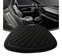 Cuscino in memory foam per sedili auto con fondo in gomma antiscivolo e ventilazione a diamante 3D, ideale per ridurre il calore e migliorare il comfort su lunghi viaggi (nero)