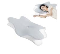 Cuscino in memory foam, supporto ortopedico per il collo per alleviare il dolore, federa traspirante rimovibile per chi dorme sul fianco, sulla schiena e sullo stomaco