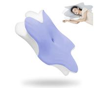 Cuscino in memory foam, supporto ortopedico per il collo per alleviare il dolore, federa traspirante rimovibile per chi dorme sul fianco, sulla schiena e sullo stomaco