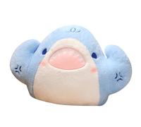 Cuscino in peluche a forma di squalo muscoloso, divertente addominali muscolari, morbido pesce di mare, per bambini brutti della buonanotte