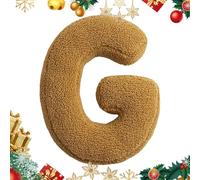 Cuscino in peluche con lettere inglesi | Cuscino in peluche con lettere dalla A alla Z, morbido cuscino da abbracciare con lettere inglesi per bambini, amici e familiari