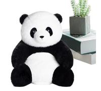 Cuscino in peluche - Cuscino di comfort versatile, compagno di relax, statuetta di animale panda da coccolare, supporto per corpo coccolone con texture morbida, con custodia per accessori in tessuto