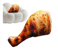 Cuscino in peluche, morbido peluche, a forma di cibo, cuscino coscia di pollo, accessorio di decorazione, scaffale regalo di compleanno